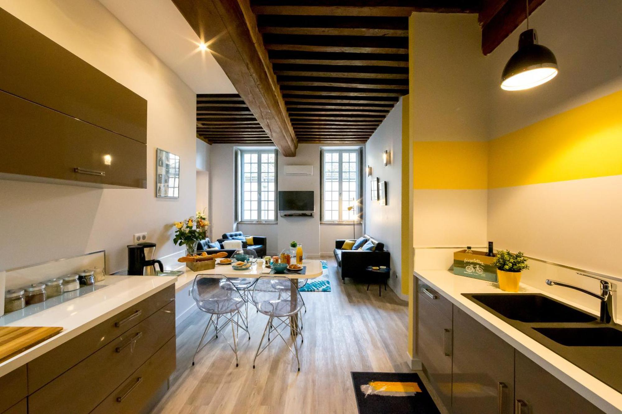 Residence Beaune Sweet Home, 4 Appartements D'Exception Avec Parking Inclus חדר תמונה