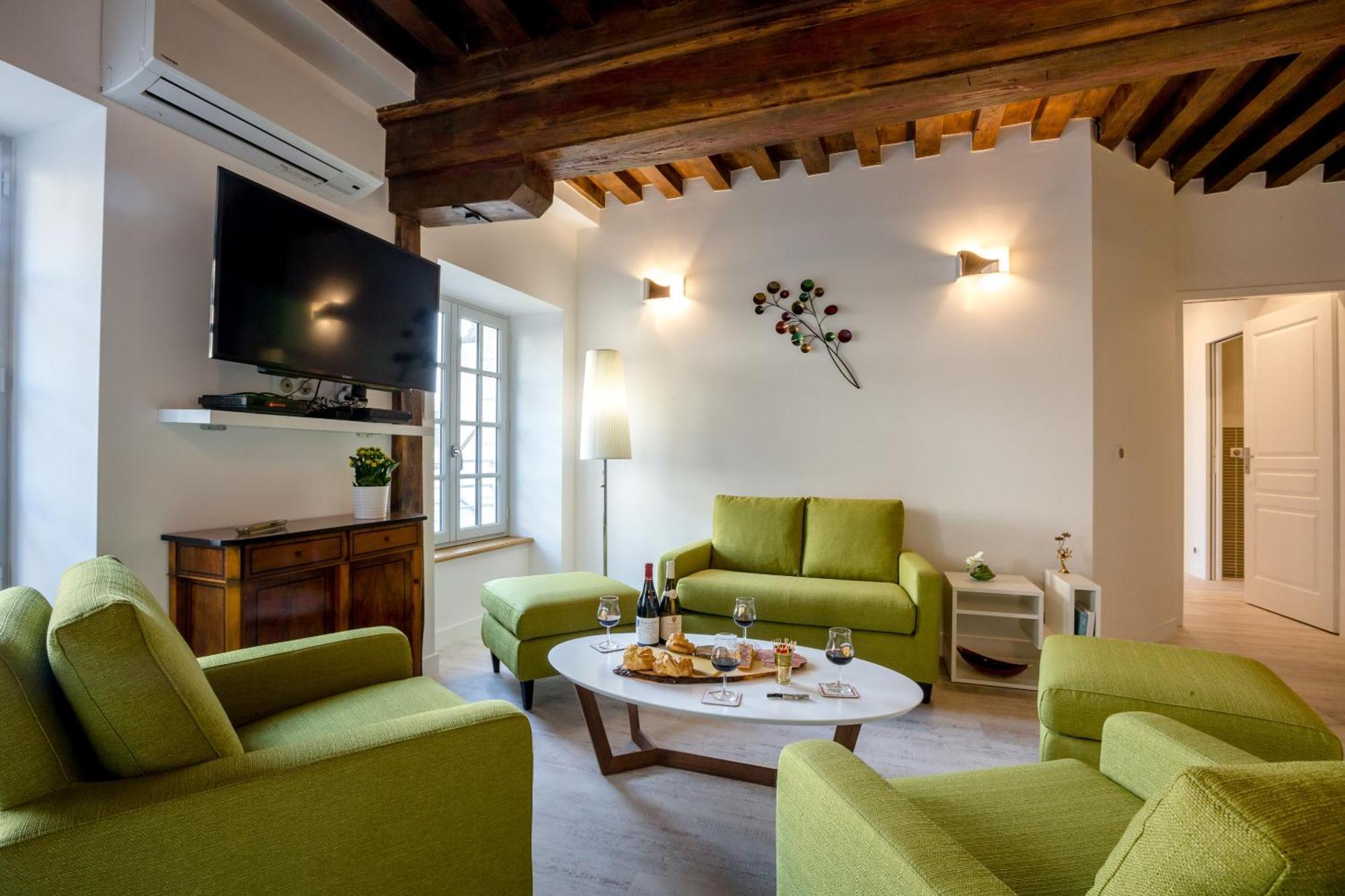 Residence Beaune Sweet Home, 4 Appartements D'Exception Avec Parking Inclus חדר תמונה